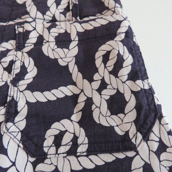 ANTHROPOLOGIE MAEVE The Colette Nautical Rope Wide Leg Cropped Linen Blend Pants - Picture 5 of 16